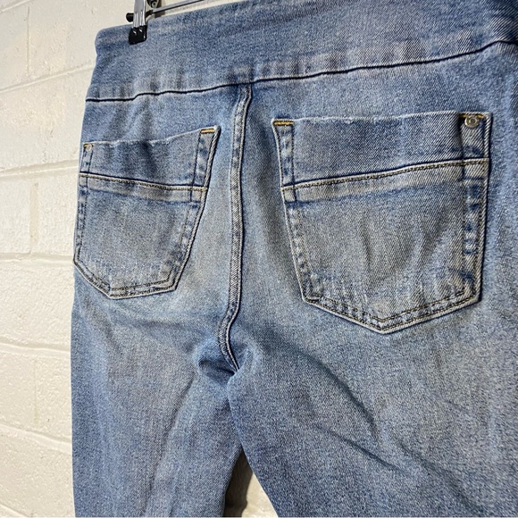 Rock & Republic Denim Leggings Jeggings Fever Full On 12 M Slimming Denim Faded - Picture 8 of 14